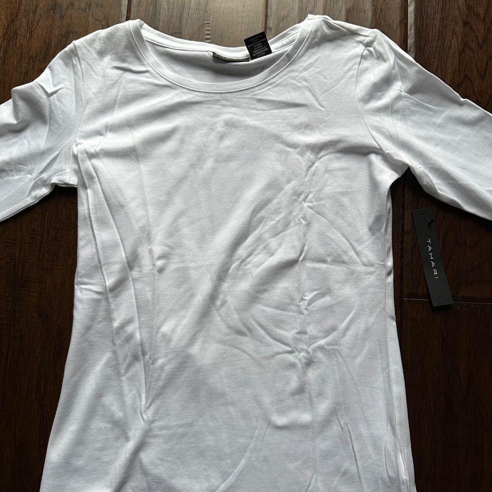 Tahari Women's Long Sleeve Shirt White Size XS NEW! - Picture 2 of 7